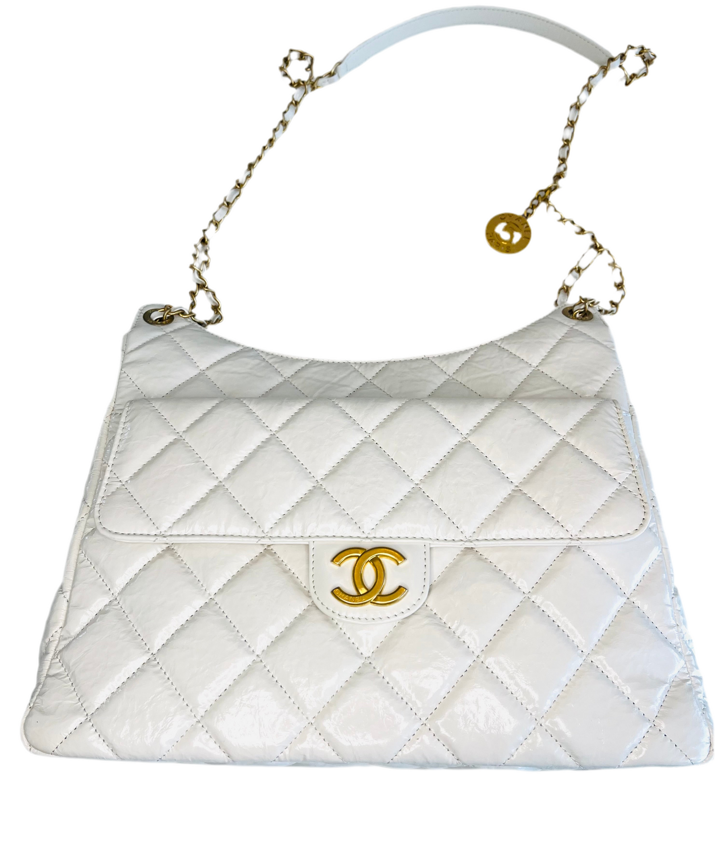 CHANEL Wavy CC Medium Hobo Bag