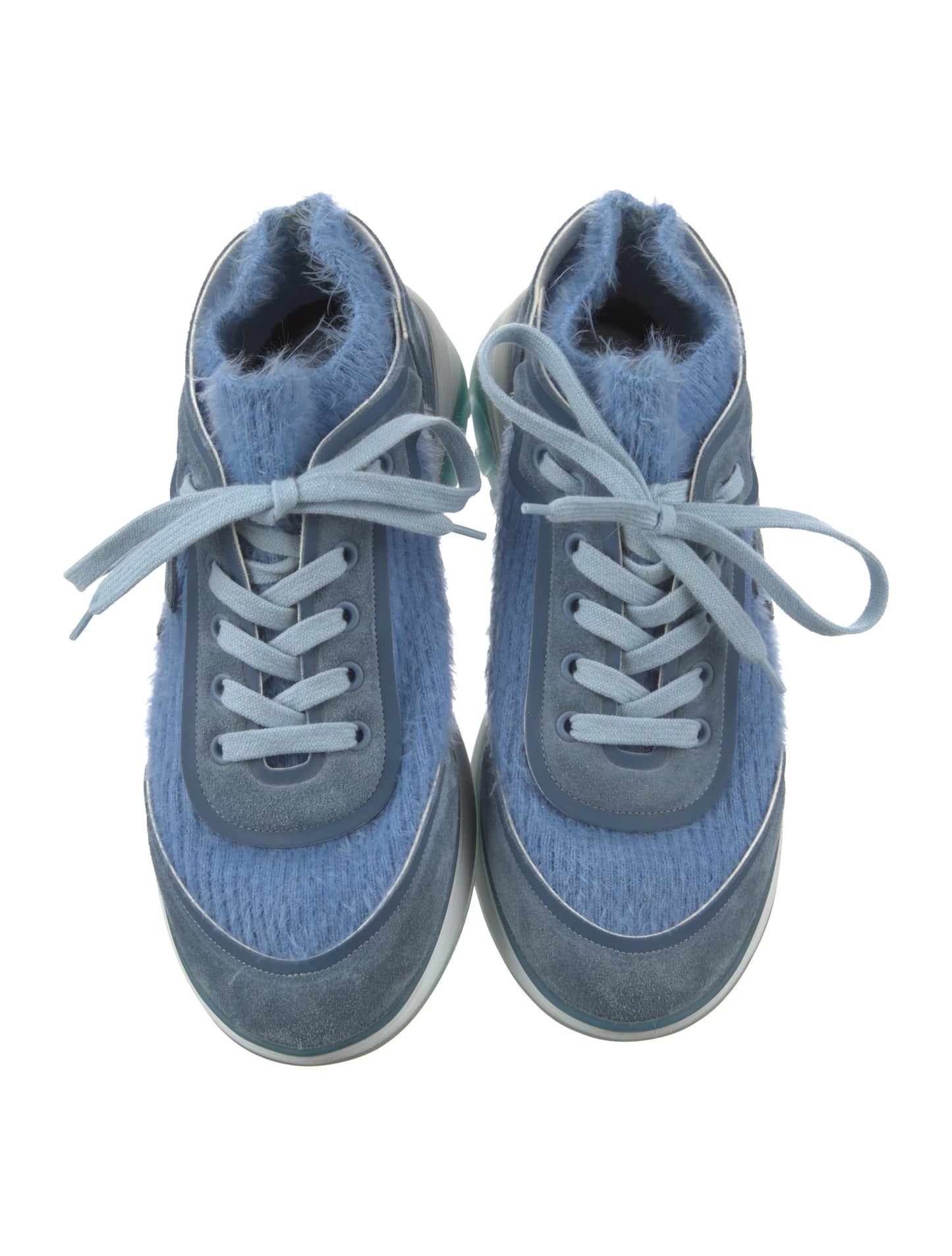 Chanel 2019 Interlocking CC Logo Sneakers, Size 6.5
