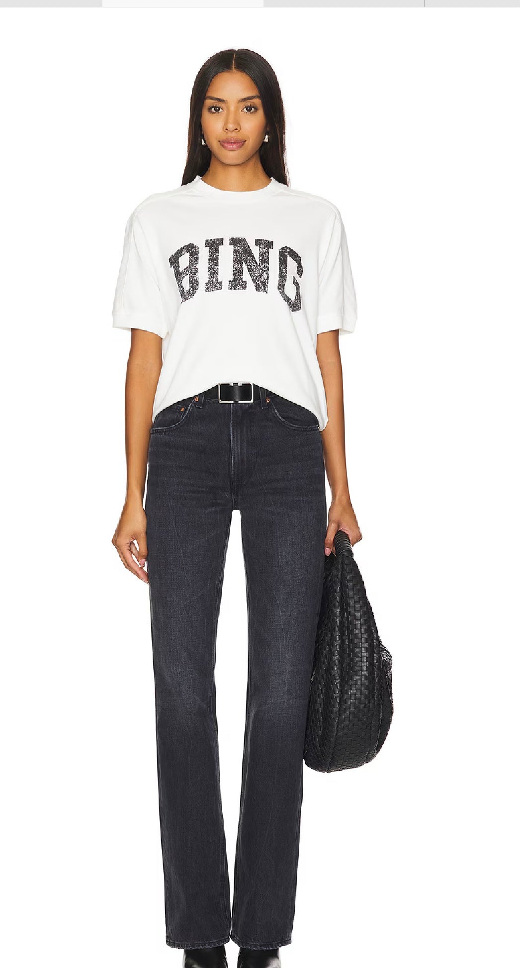 ANINE BING Jaylin Bing Tee, XSMALL
