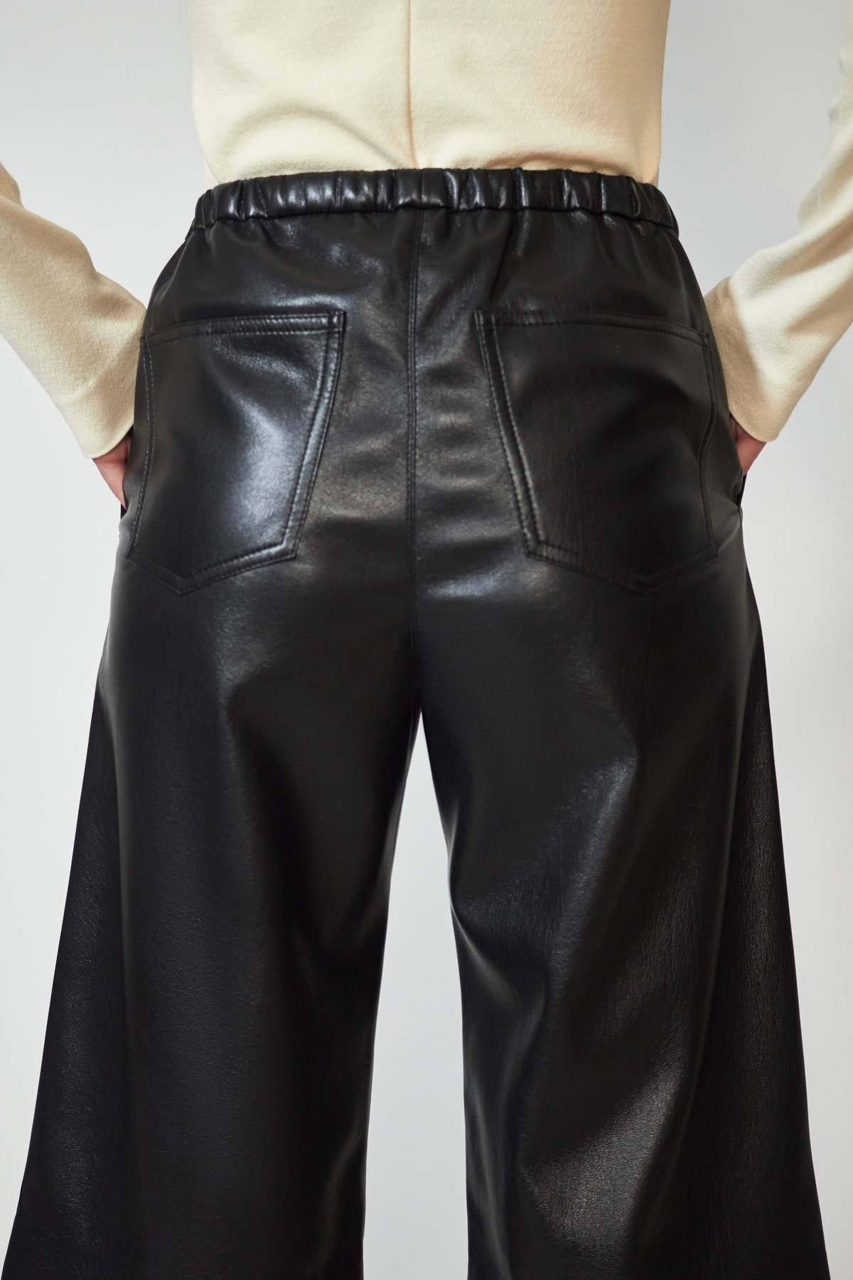 Nanushka Black Wendel Shorts, Small
