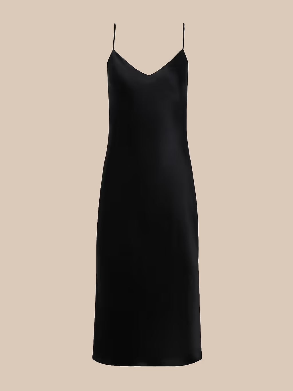 L’Agence Black Silk Slip Dress, size 2