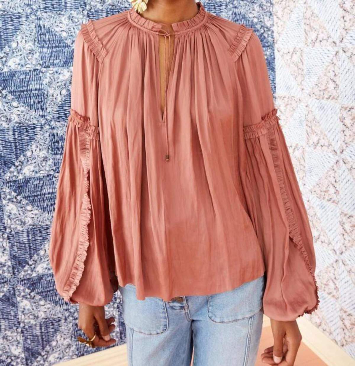 ULLA JOHNSON, The Maeve Blouse Size 2
