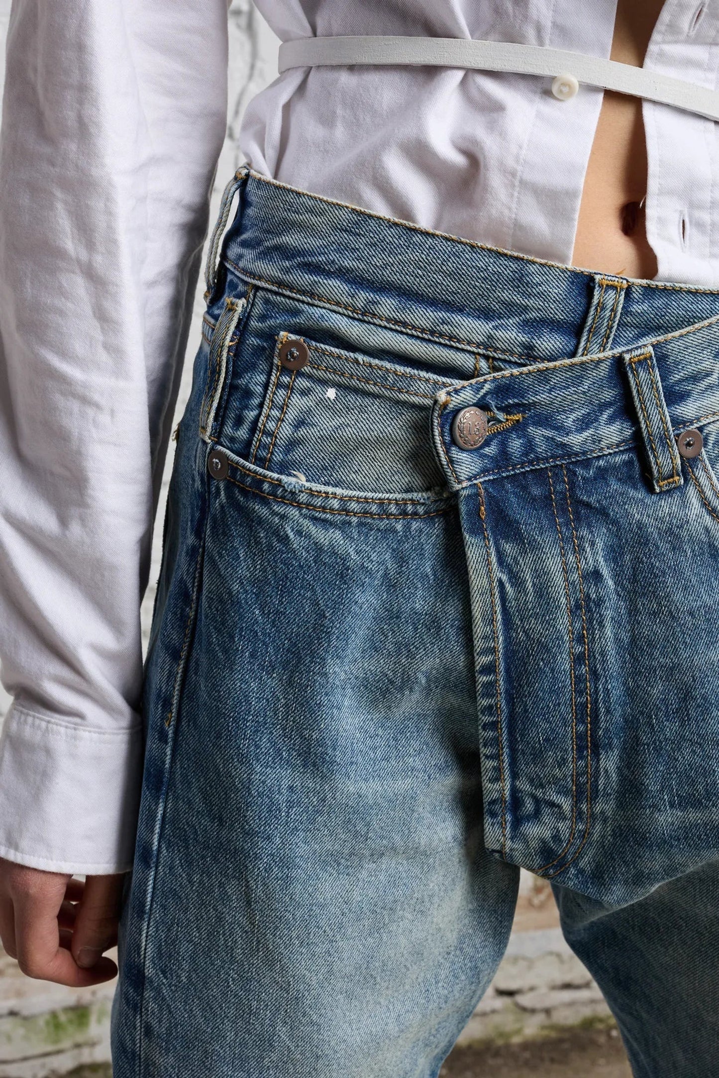 R13 Cross Over Jean, Jasper, Size 27