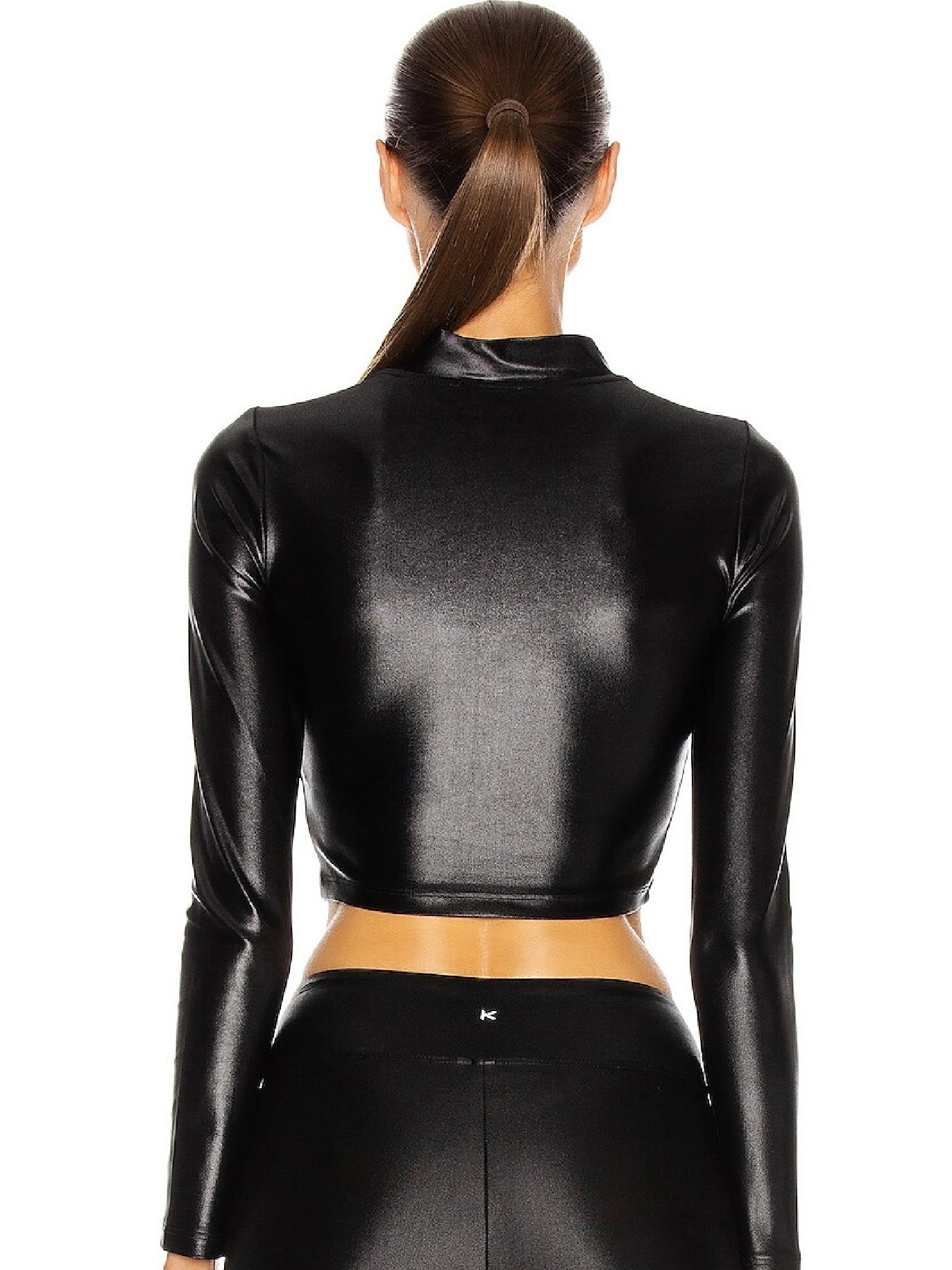 KORAL Luca Infinity Long Sleeve Crop Top, SMALL