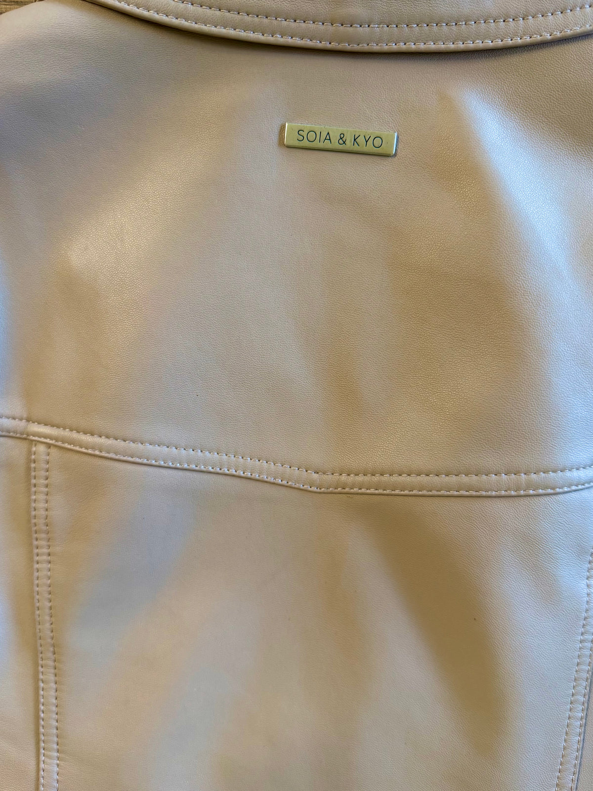 Soia & Kyo Lamb Leather Biker Jacket, XSMALL