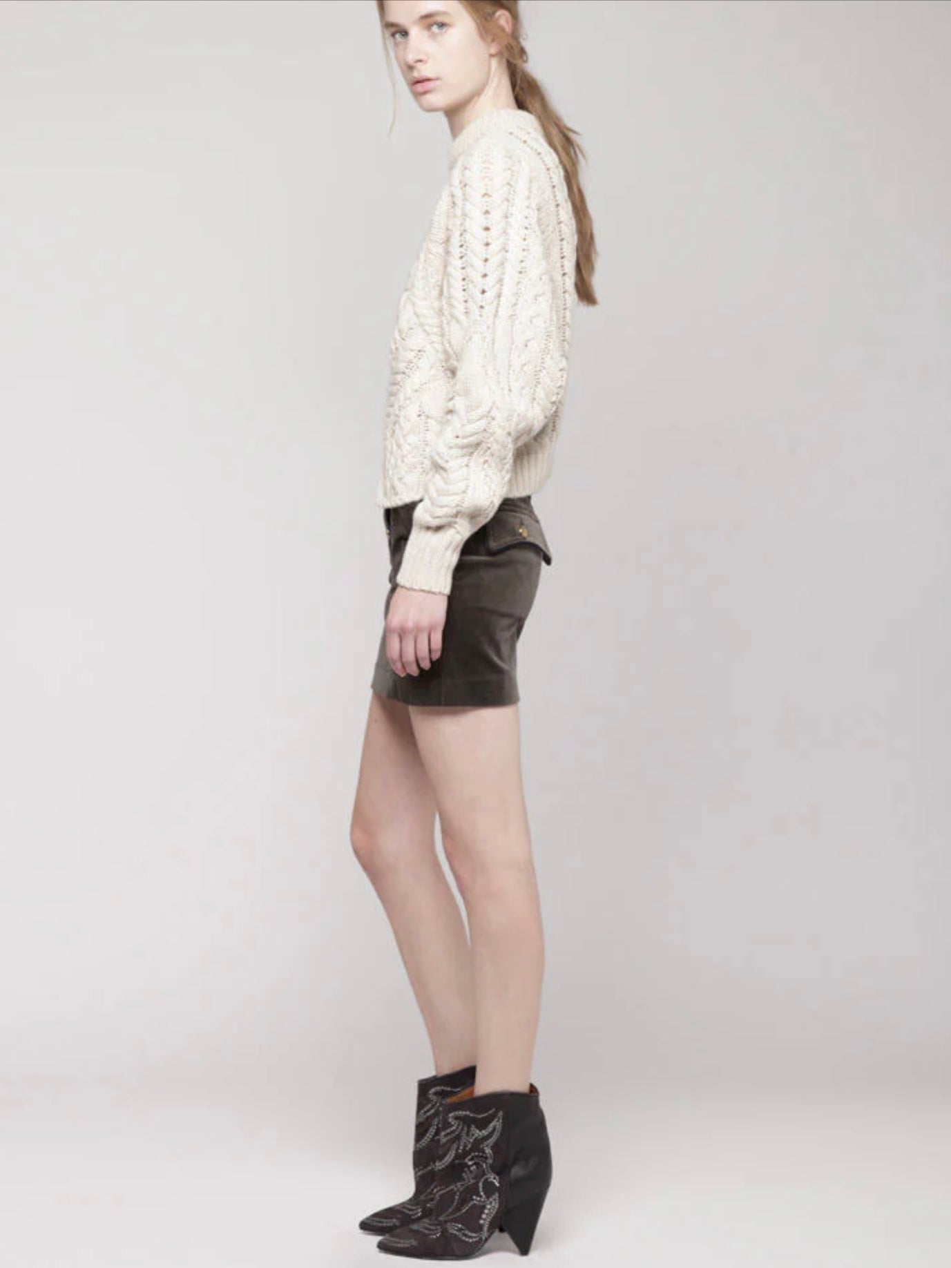 ISABEL MARANT
Memphis Studded Short Boot, 37