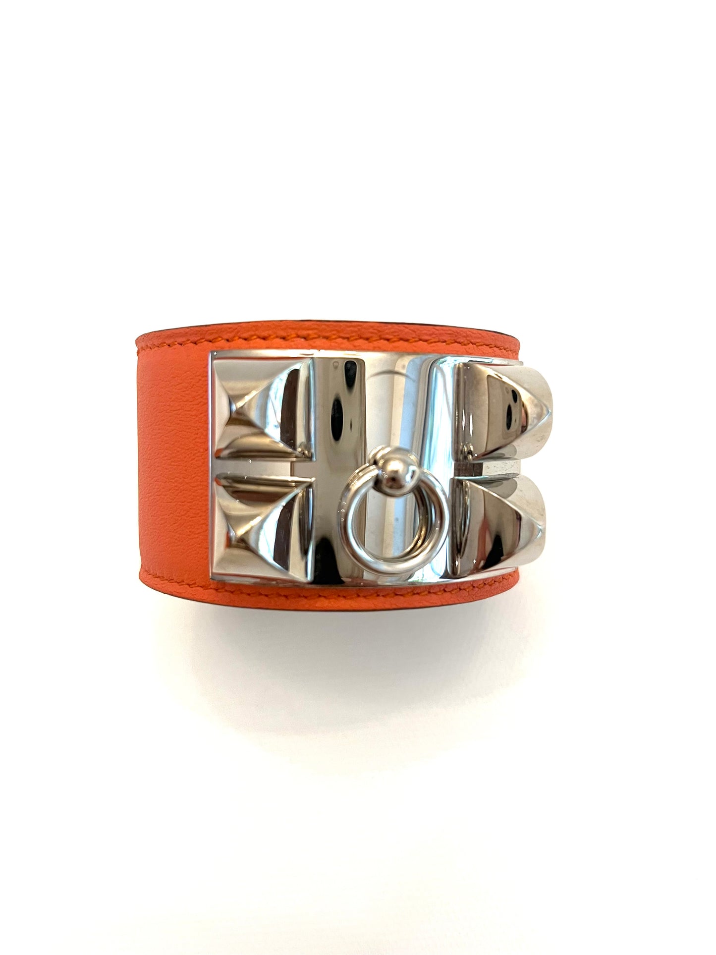 Hermès Leather Collier De Chien Wrap Bracelet