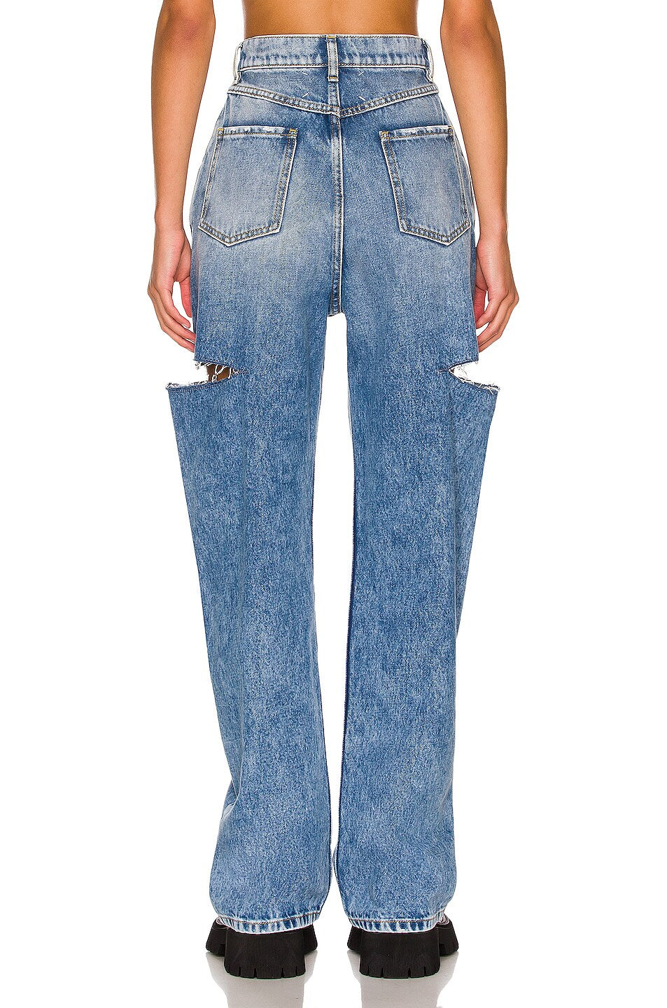 MAISON MARGIELA Blue Slash Jeans, Size 38