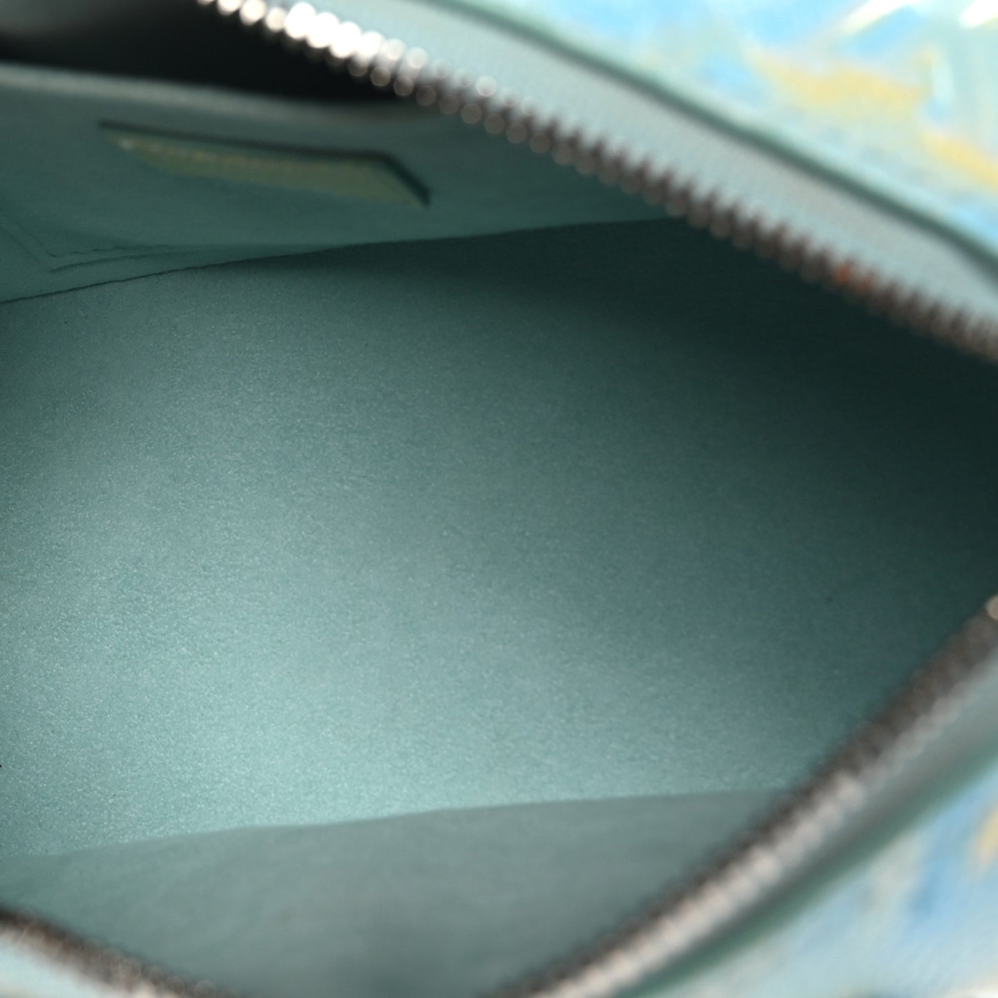 LOUIS VUITTON BLUE/YELLOW STARDUST MONOGRAM EMPREINTE LEATHER SPEEDY 20