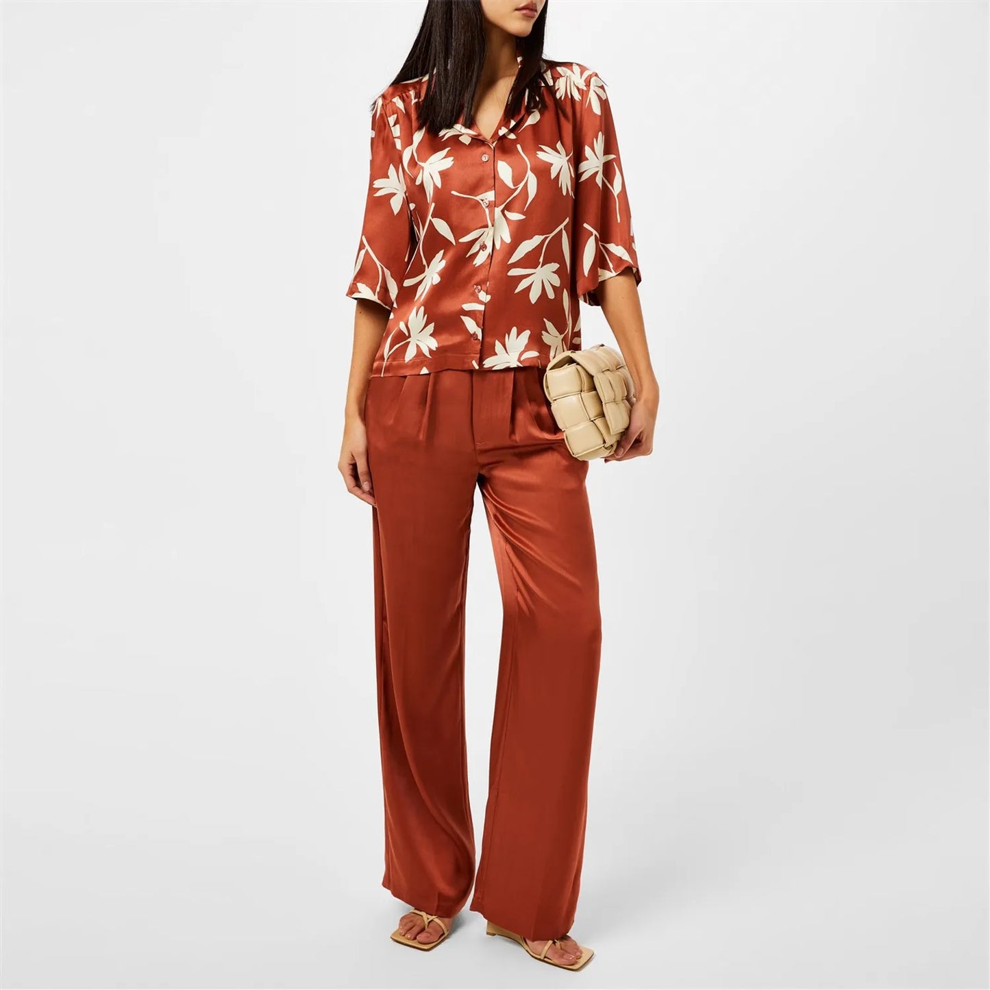 ANINE BING Row daisy-print shirt, Small