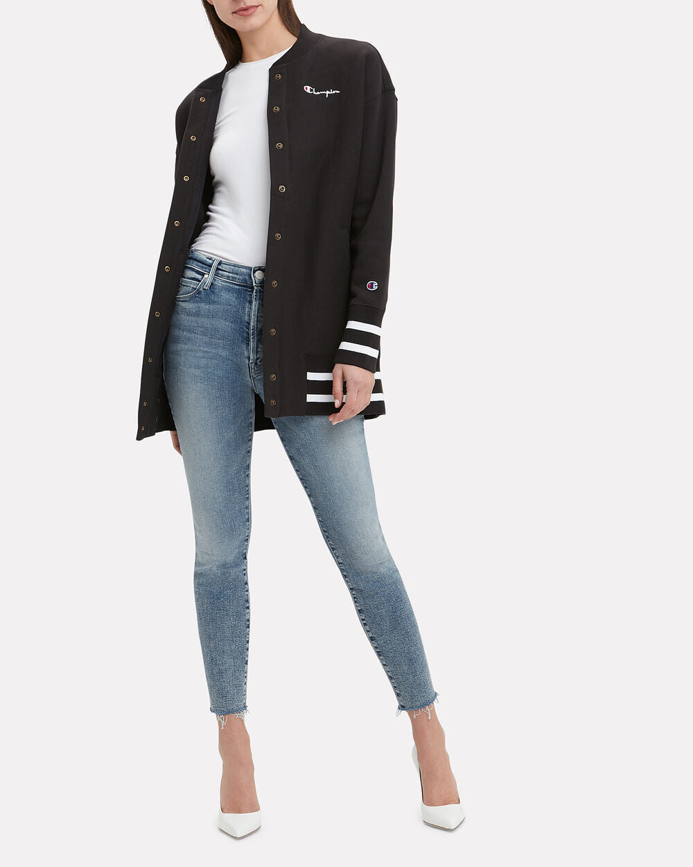 Mother Denim The stunner ankle fray wash whiplash, 25