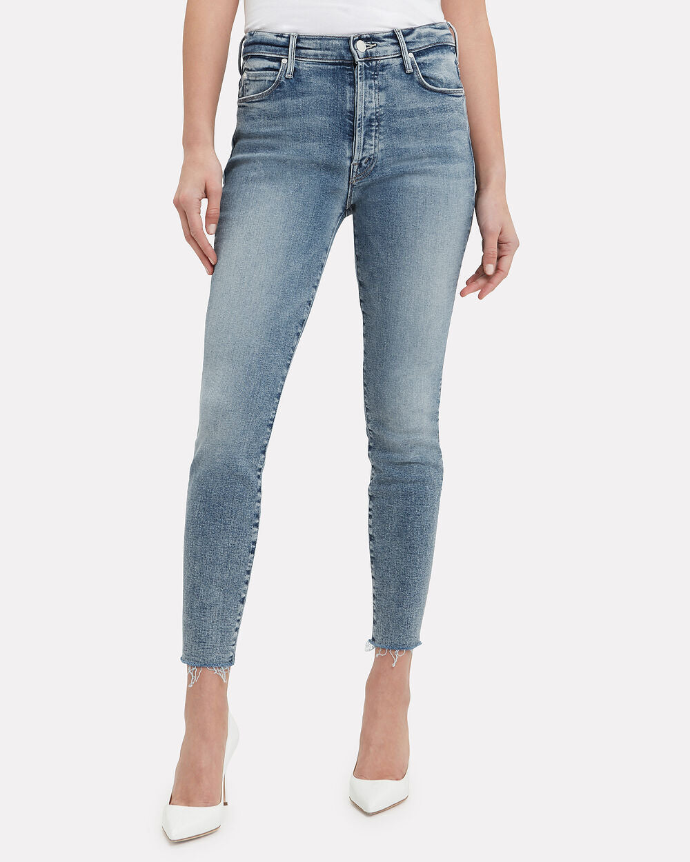 Mother Denim The stunner ankle fray wash whiplash, 25