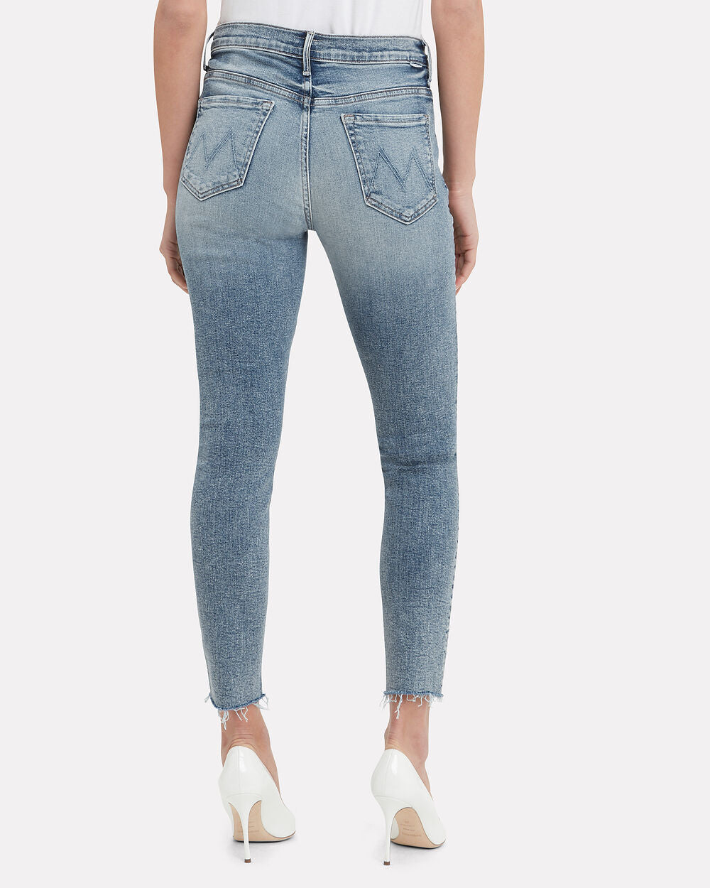 Mother Denim The stunner ankle fray wash whiplash, 25