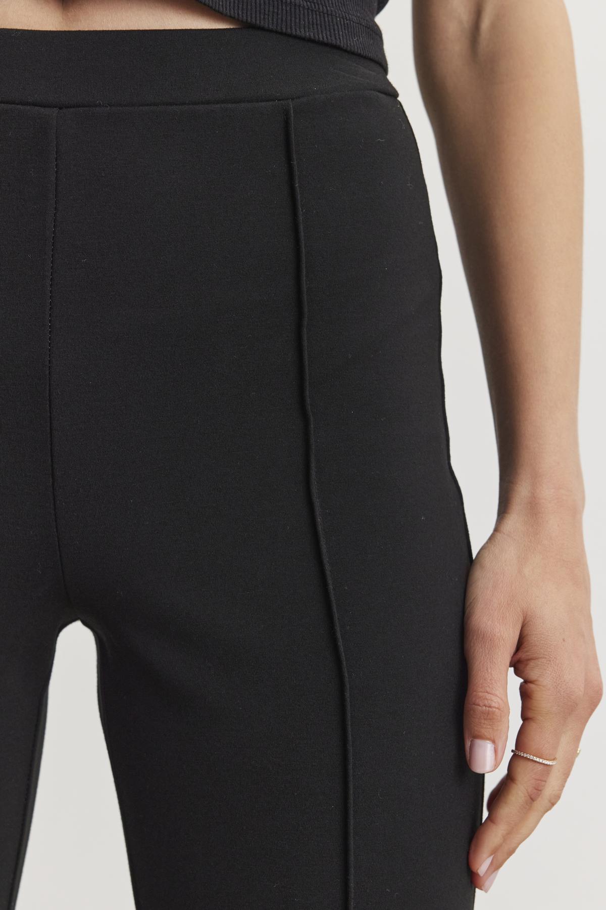 Velvet - Albee - Ponte Trouser in Black,