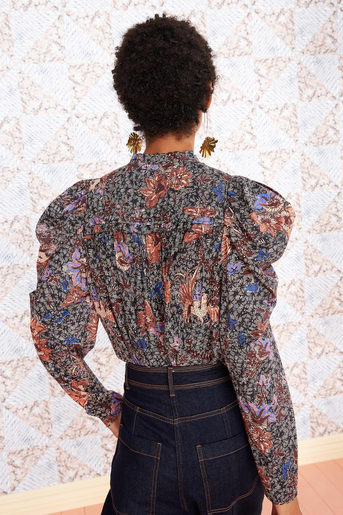 ULLA JOHNSON REMY
SUNBURST FLORAL BLOUSE, SIZE 2