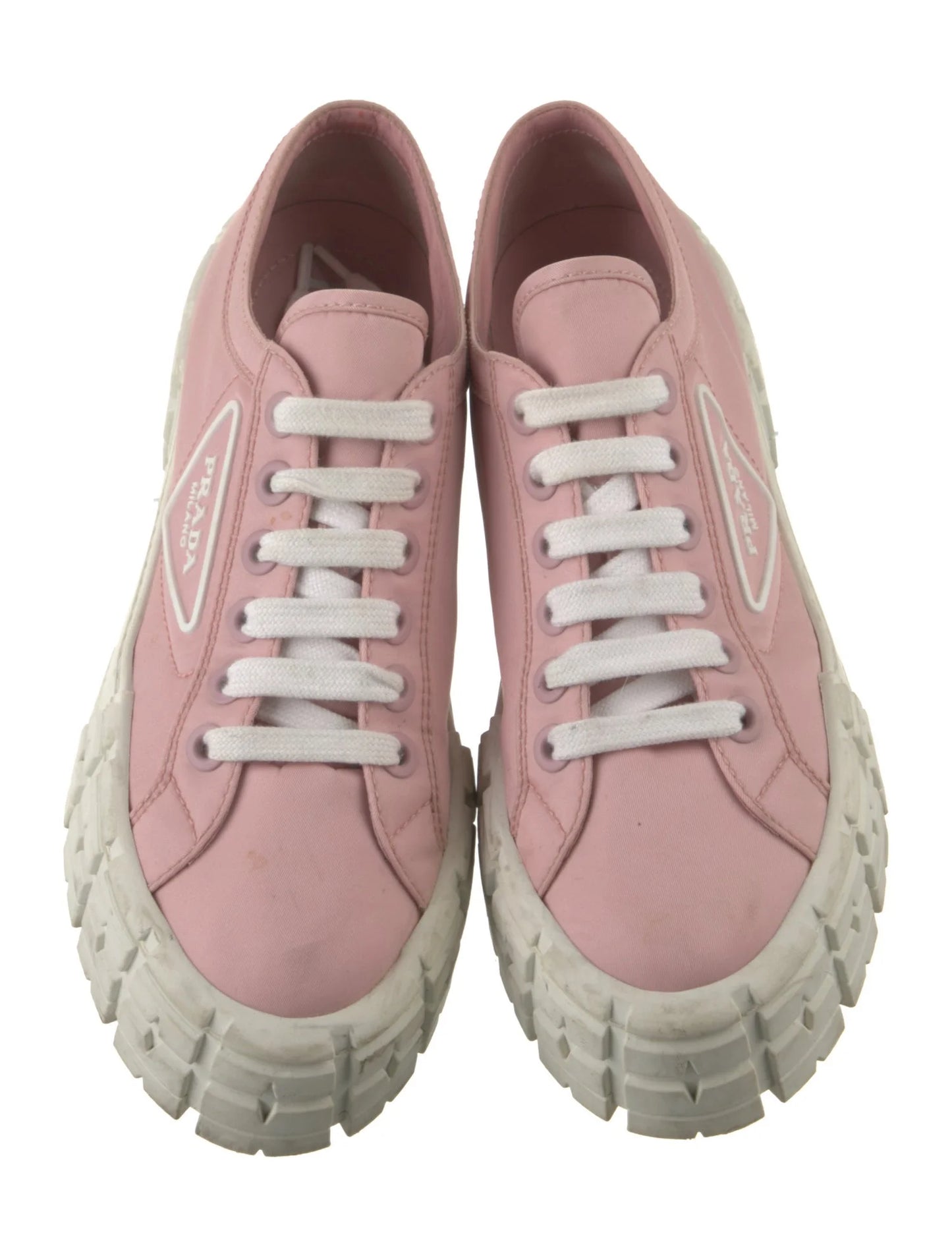 Prada Nylon Graphic Print Sneakers
Women's Size: 8.5