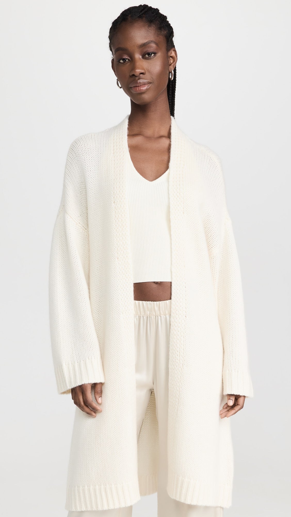 Sablyn Open Front Cashmere Cardigan, XSMALL (fits oversized)