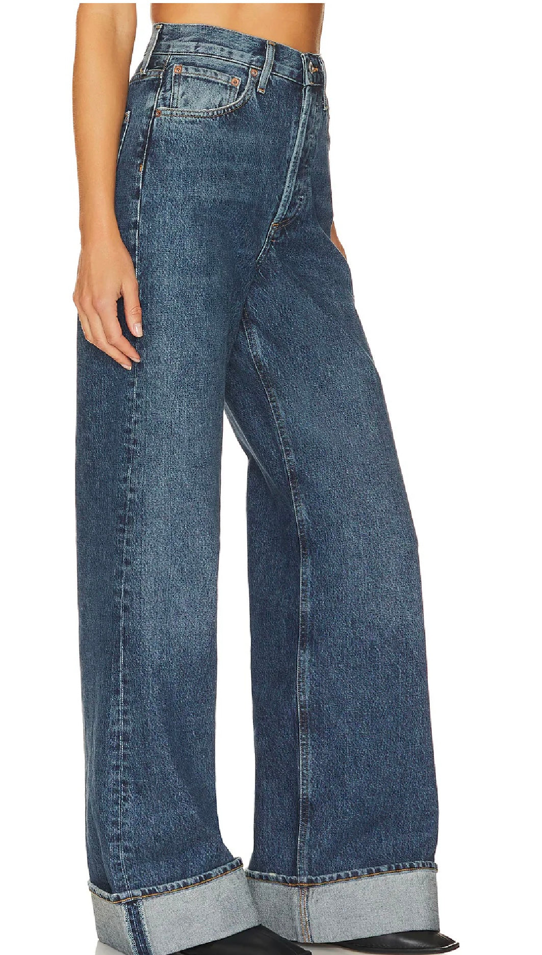 AGOLDE Dame High Rise Wide Leg, SIZE 24 (fits25/26)