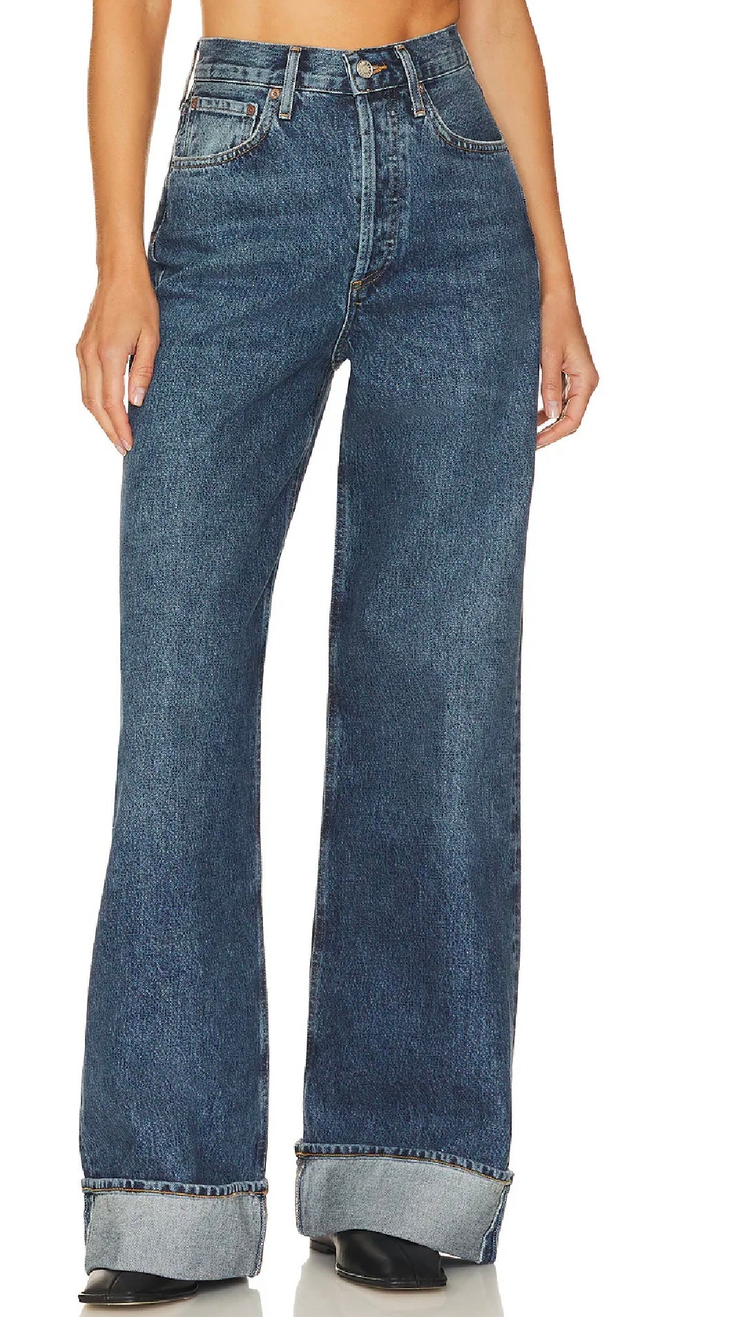 AGOLDE Dame High Rise Wide Leg, SIZE 24 (fits25/26)