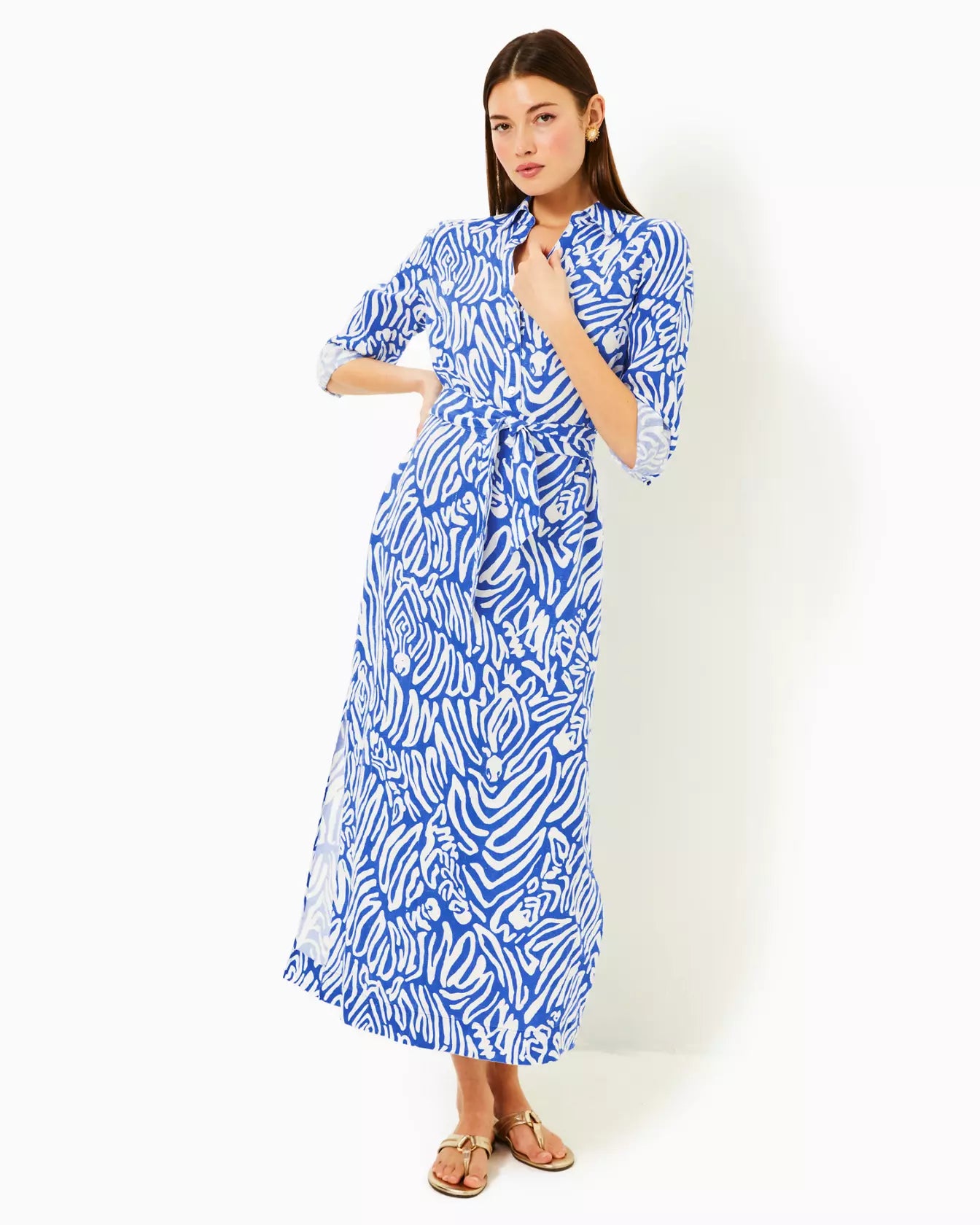 LILLY PULITZER Millicent linen maxi dress, size 00 (oversized) Verve Fashion Inc. LILLY PULITZER Millicent linen maxi dress, size 00 (oversized) Verve Fashion Inc.