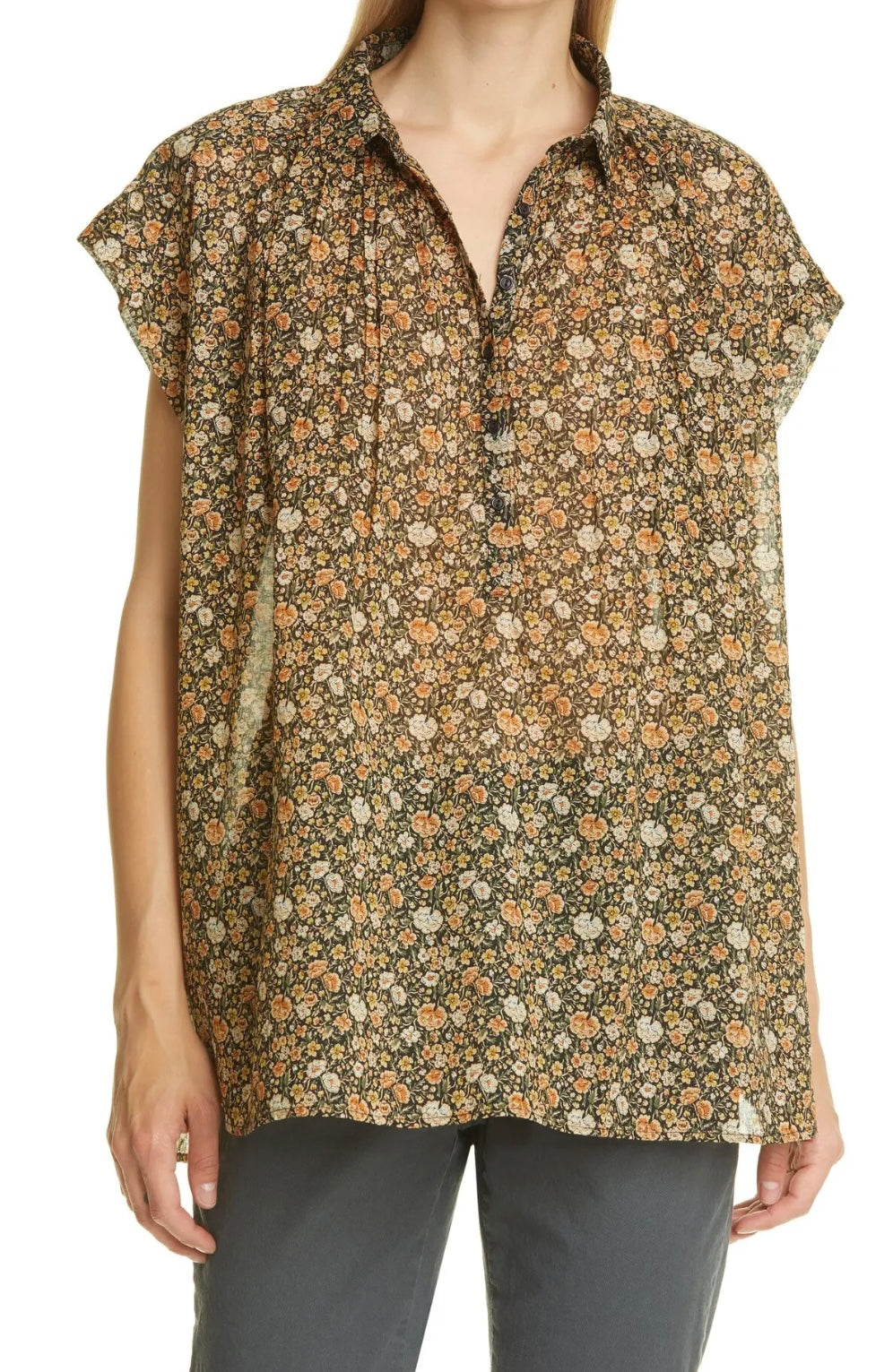 Nili Lotan Normandy Blouse, Medium
