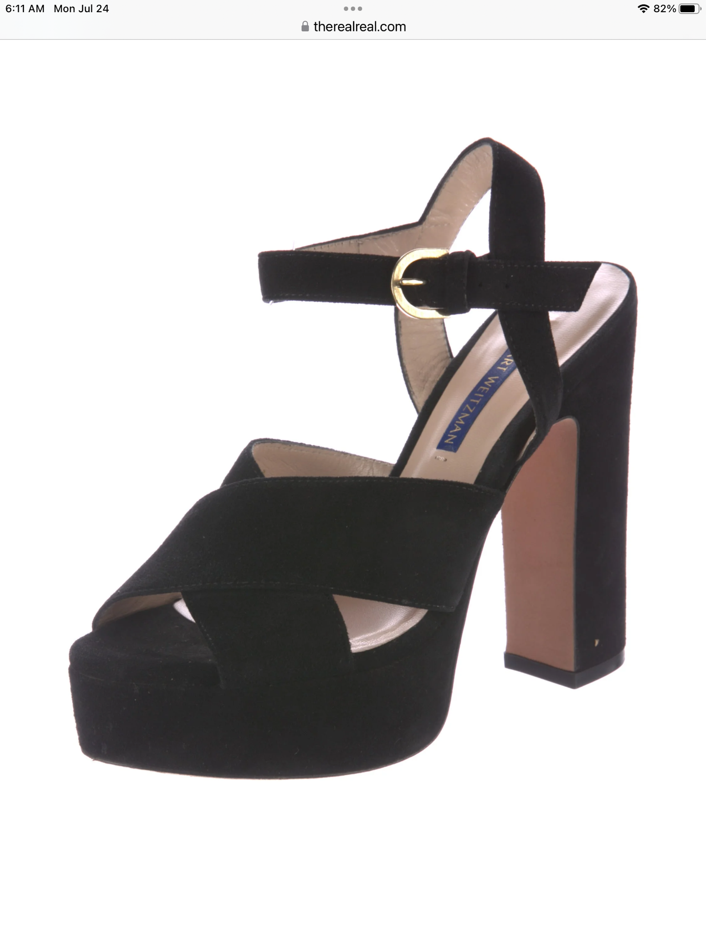 STUART WEITZMAN Suede Sandals Size: 5.5