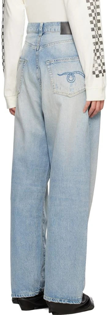 R13 Venti Jeans in Haven Blue, Size 26