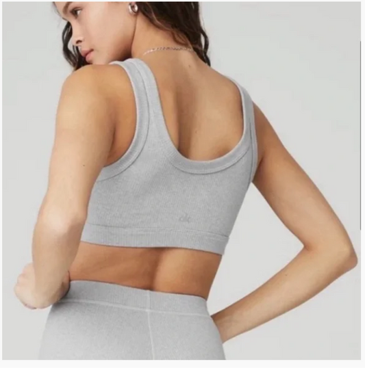 Alo Yoga Grey Wellness Bra - S