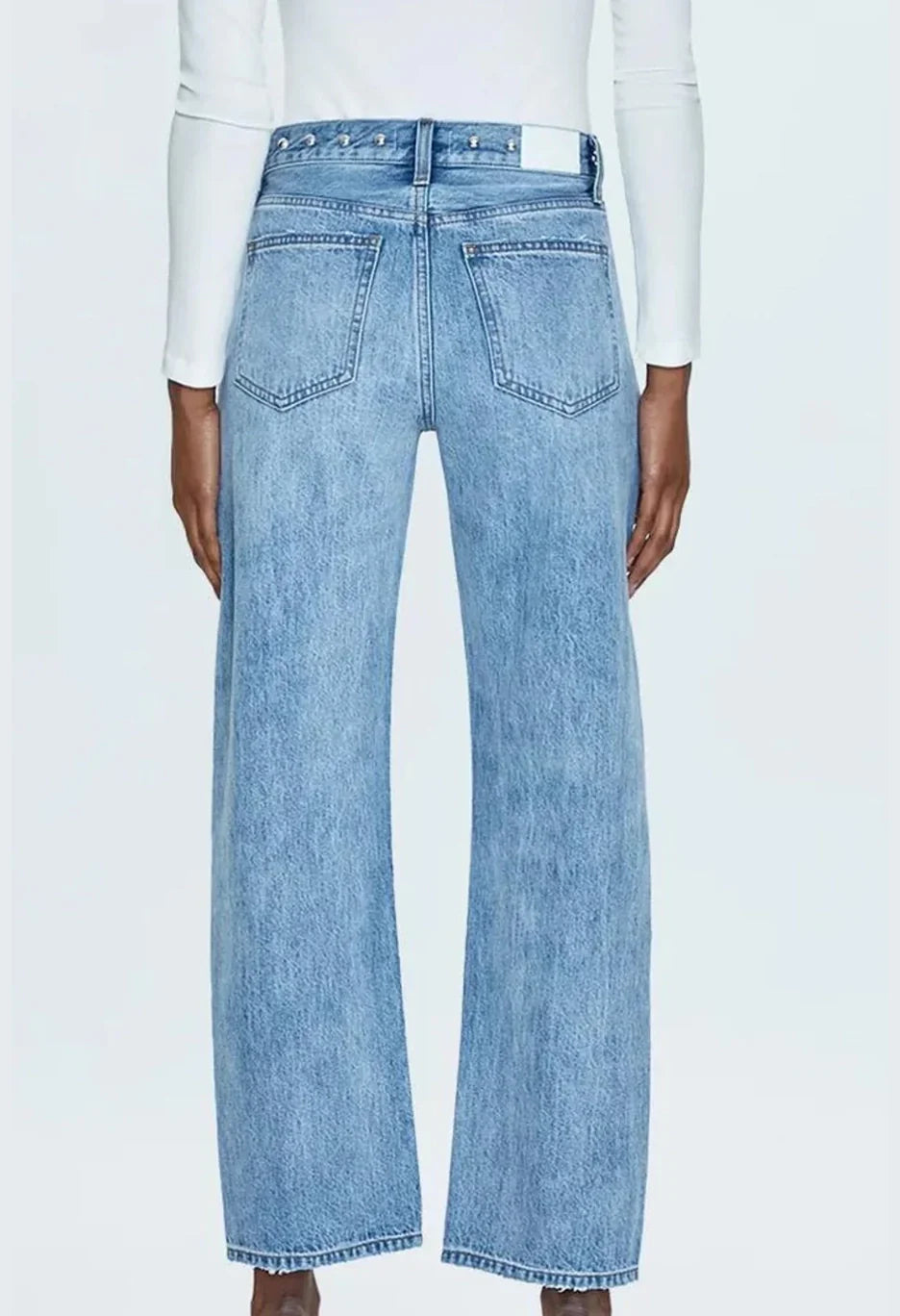 PISTOLA Lexi Mid Rise Bowed Straight, Size 25