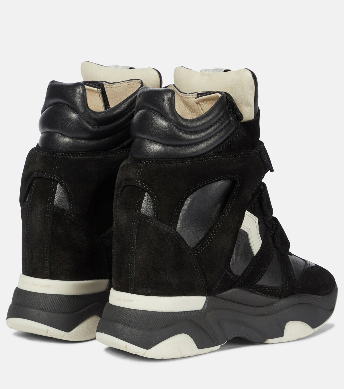 Isabel Marant - Balskee leather wedge sneakers, size 38