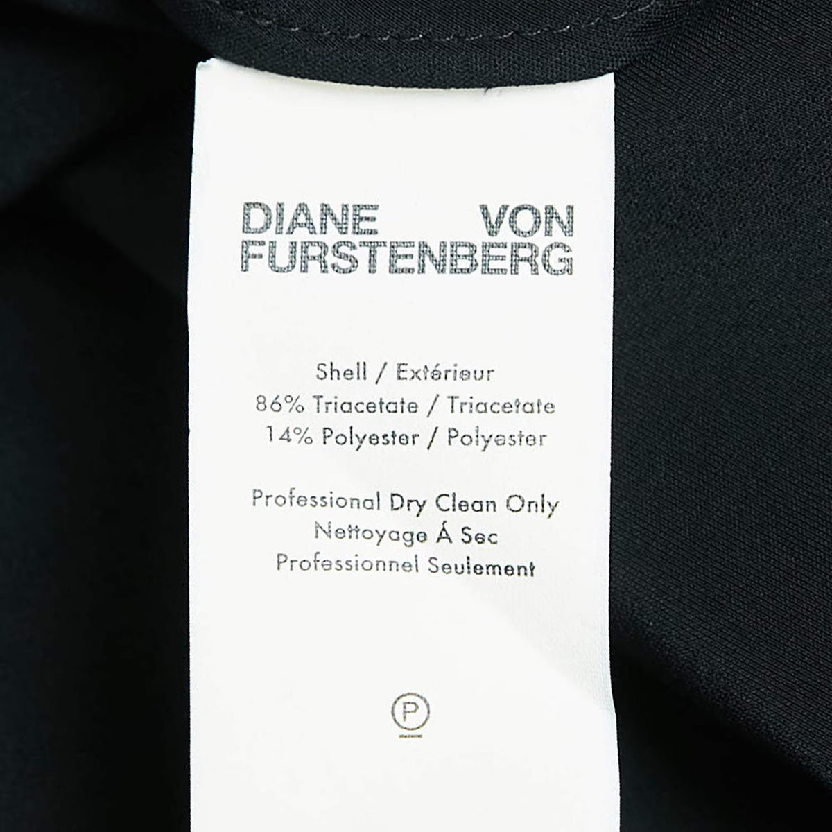 DIANE VON FURSTENBERG
Satin Ruffled Dress, Size 6
