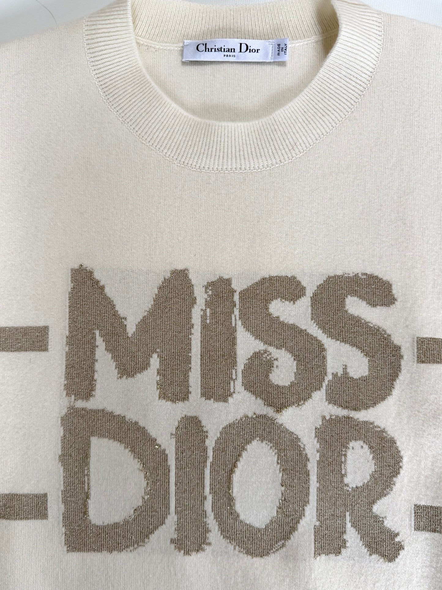 DIOR ECRU SWEATER & NWT Pants, SIZE 6