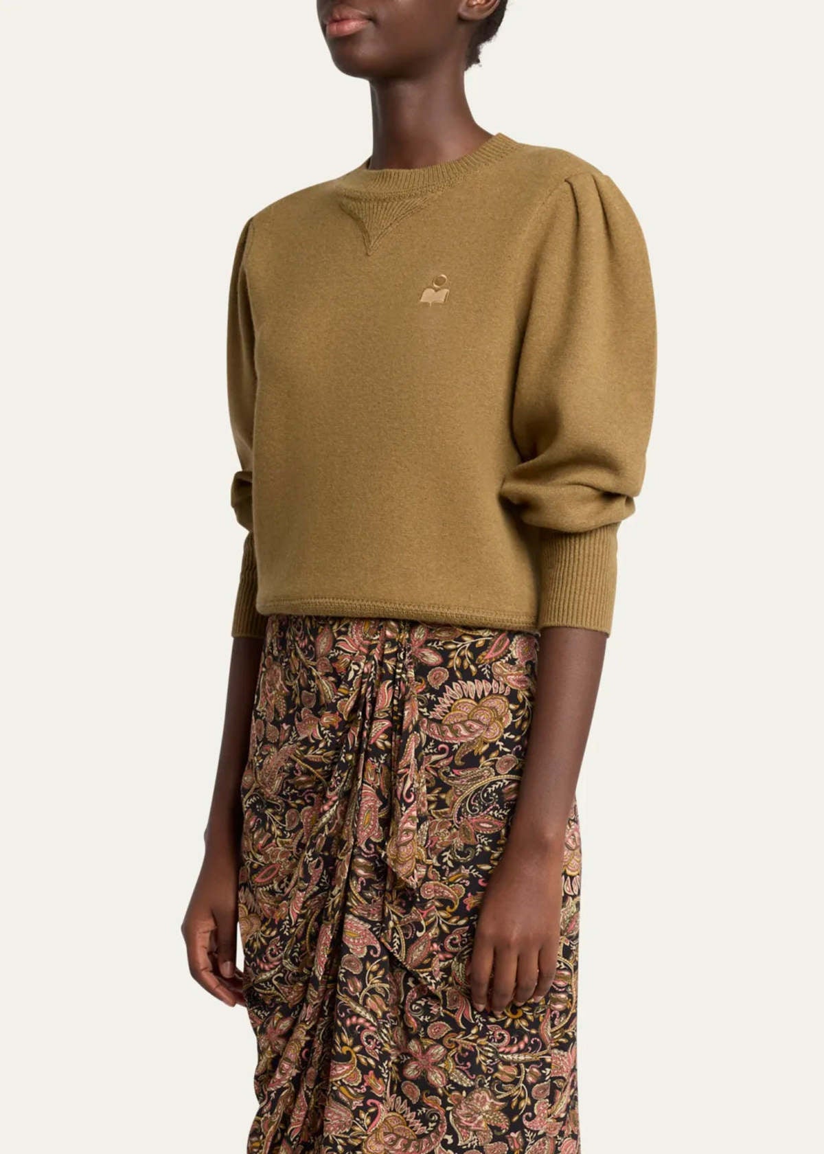 Isabel Marant Etoile Khaki Kelaya Sweater, XXSMALL