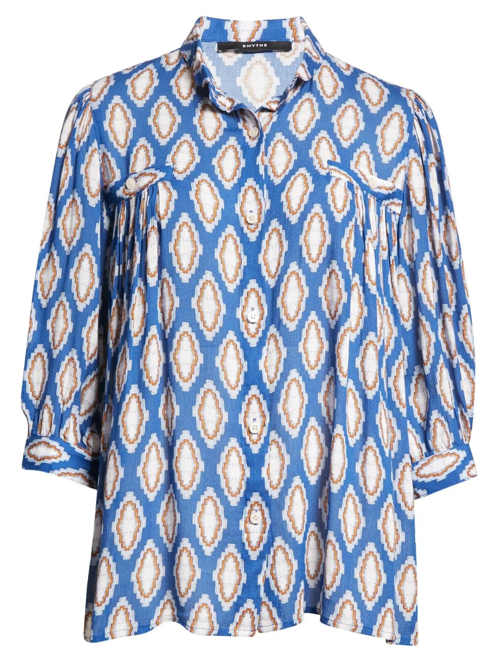 SMYTHE Medallion Print Blouse, MEDIUM