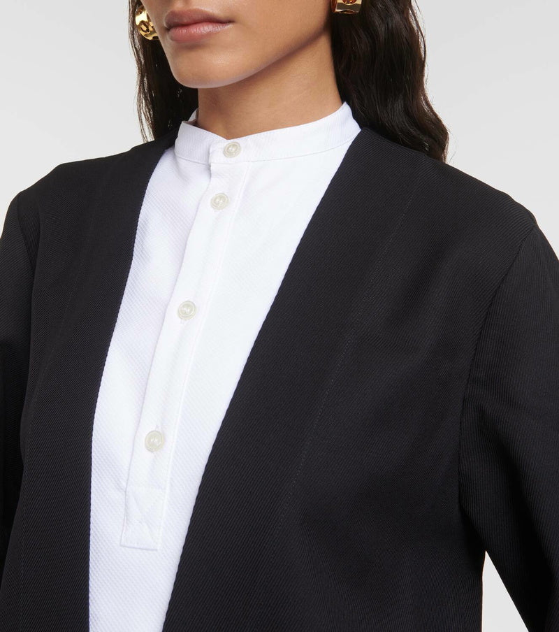 Plan C WOOL & Cotton shirt dress, Medium ￼