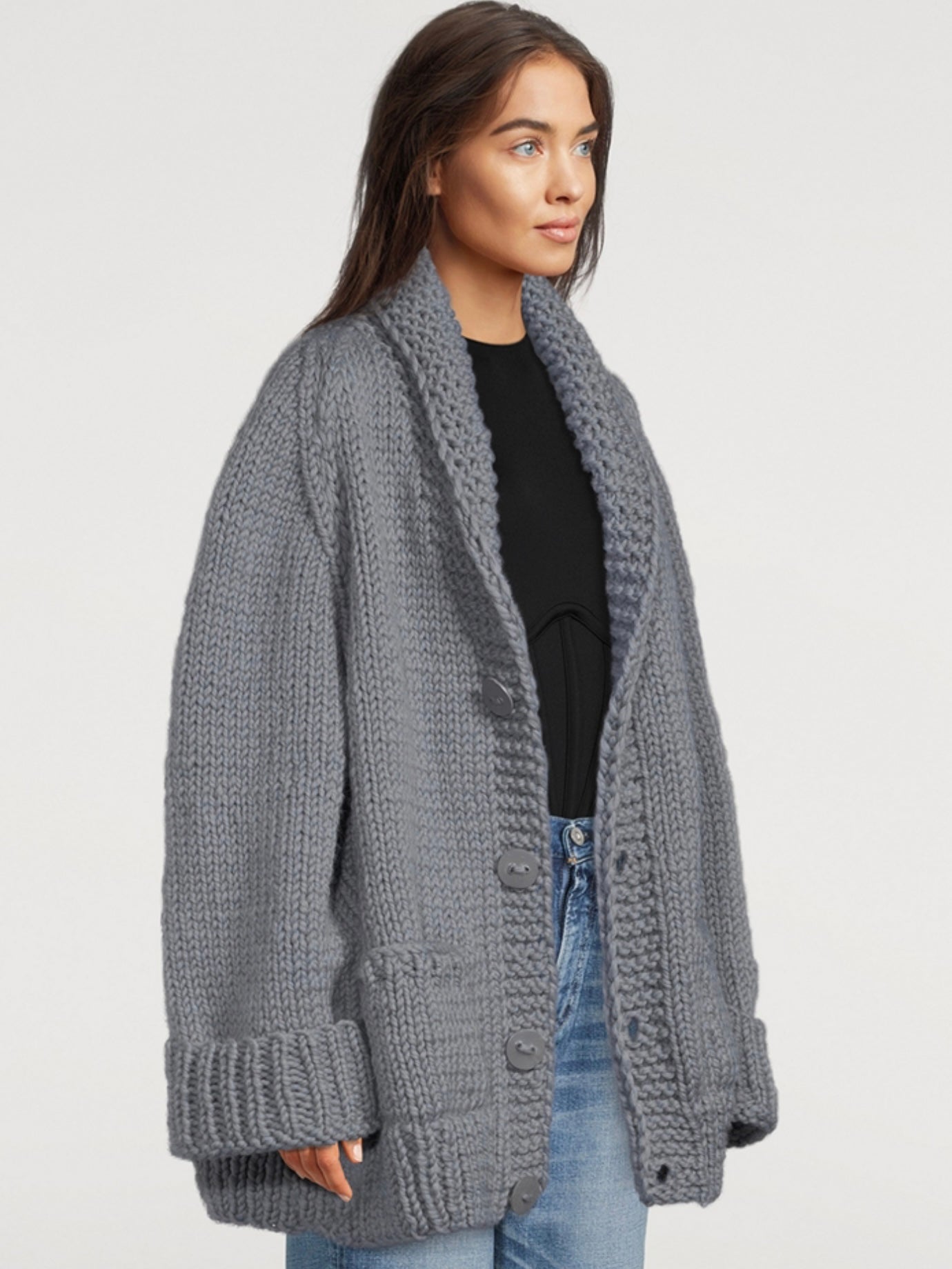 GOGO Après Wool Cardigan, ONE SIZE