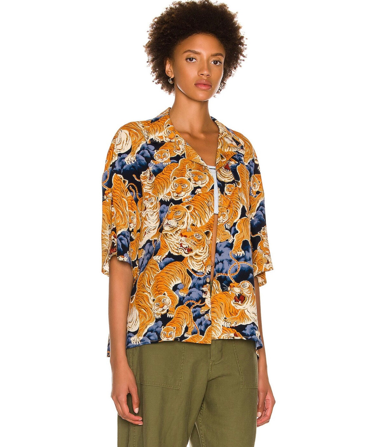 R13 Oversized Hawaiian Shirt,XXSMALL
