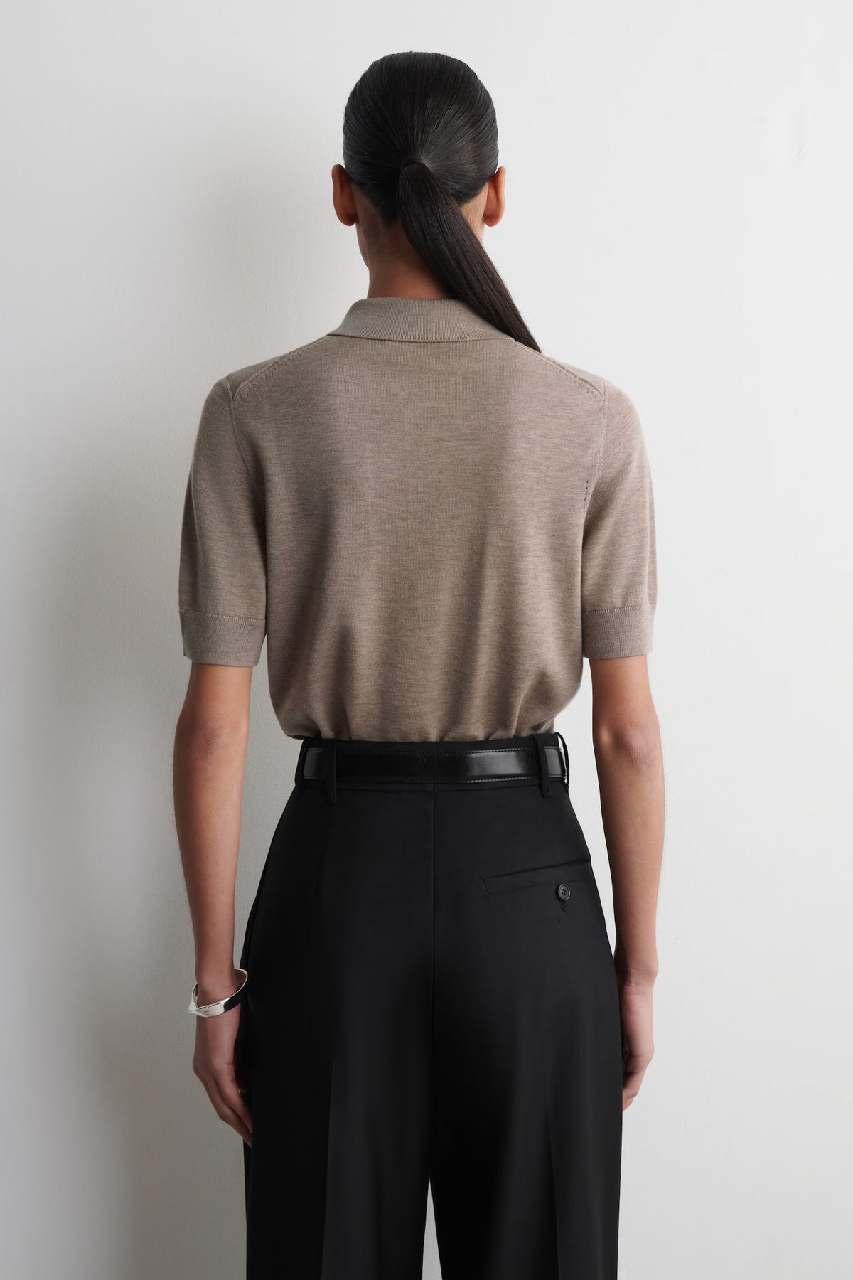 COS Shrunken classic polo shirt, Small