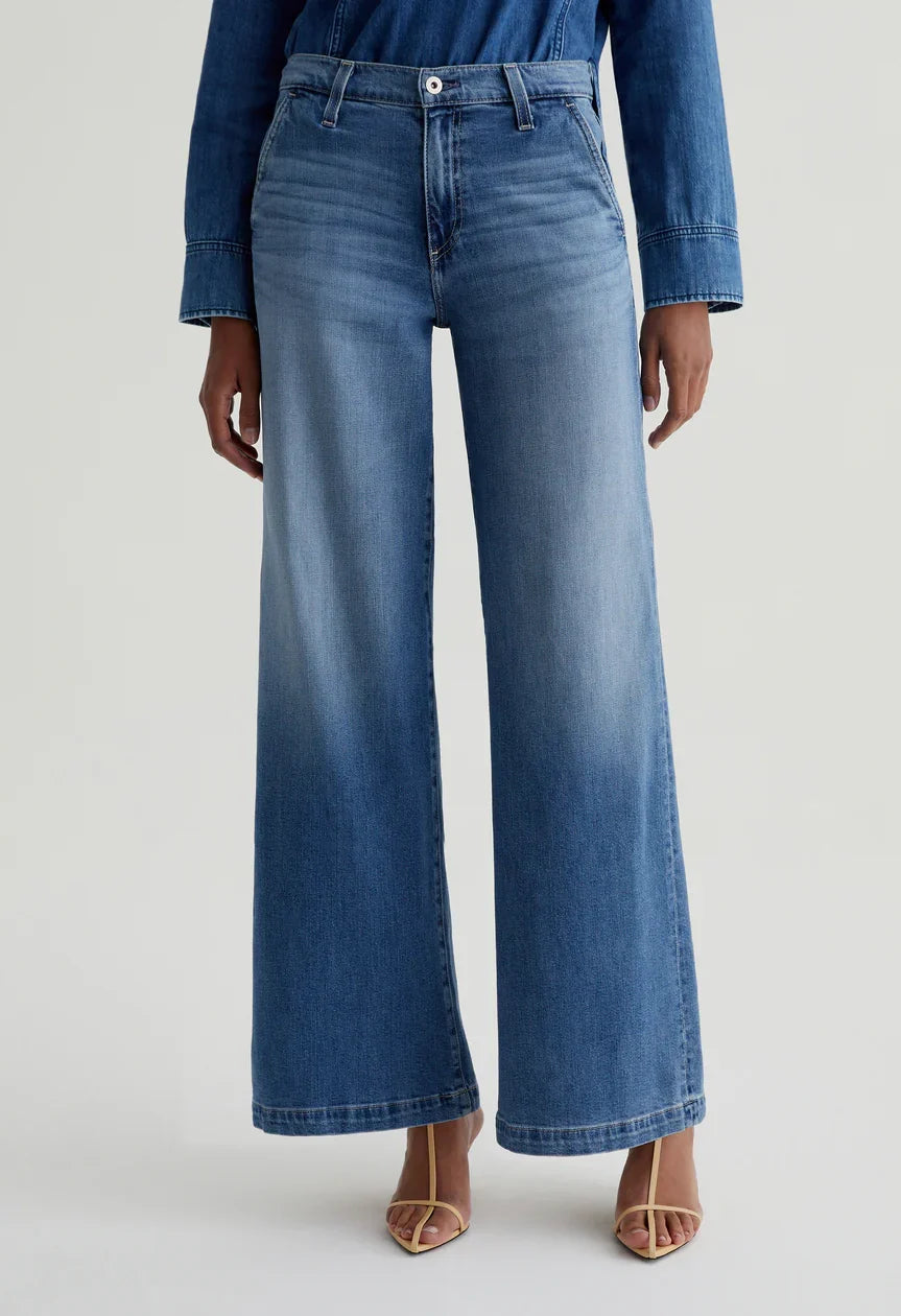 AG JEANS Stella Low Slung Palazzo, SIZE 25