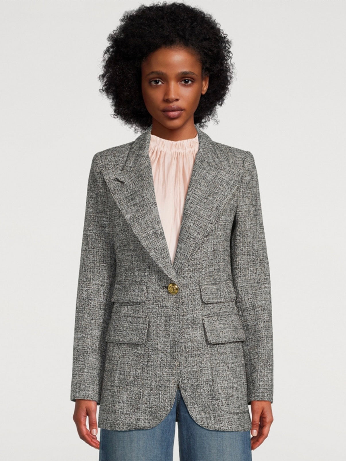 SMYTHE Birkin Tweed Blazer, SIZE 6