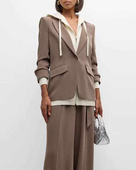 Cinq à Sept
Khloe Layered Look Hooded Blazer, Size 4