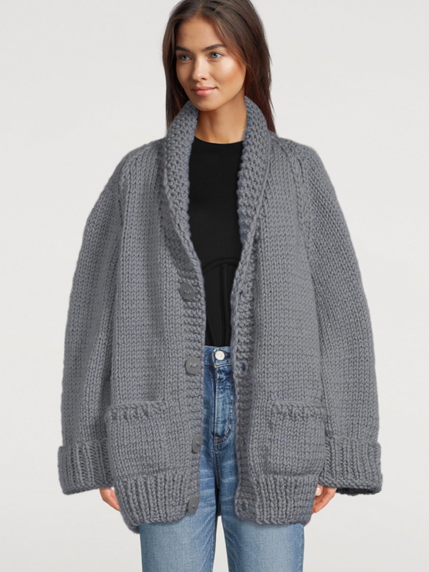 GOGO Après Wool Cardigan, ONE SIZE