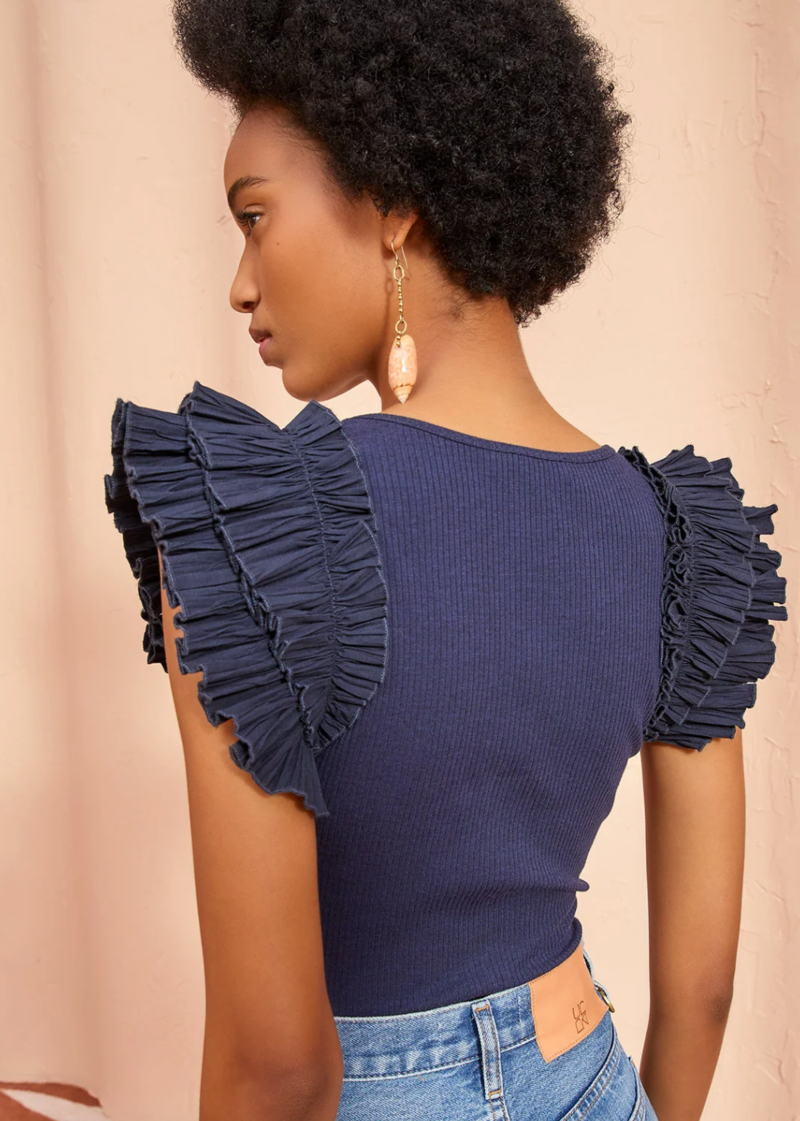 ULLA JOHNSON LILO TOP, SMALL