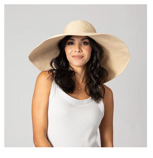 NWT Women's Ribbon Braid XL Brim Hat