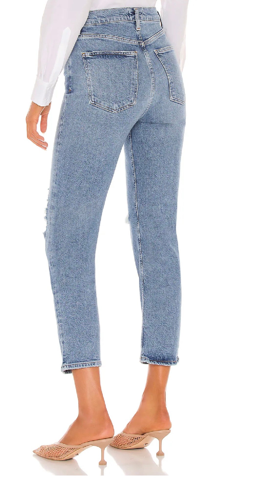AGOLDE Wilder MidRise Straight Jean in Whiplash, Size 25