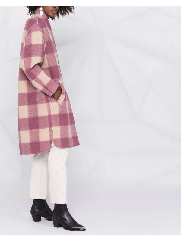 Isabel Marant Etoile Gabriel Coat In Rosewood, SIZE 34