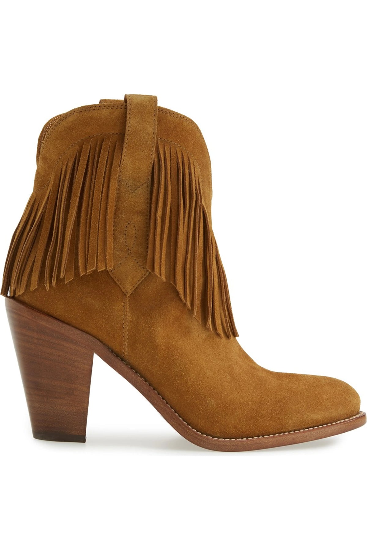 Saint Laurent New Western' Fringe Boot, SIZE 6