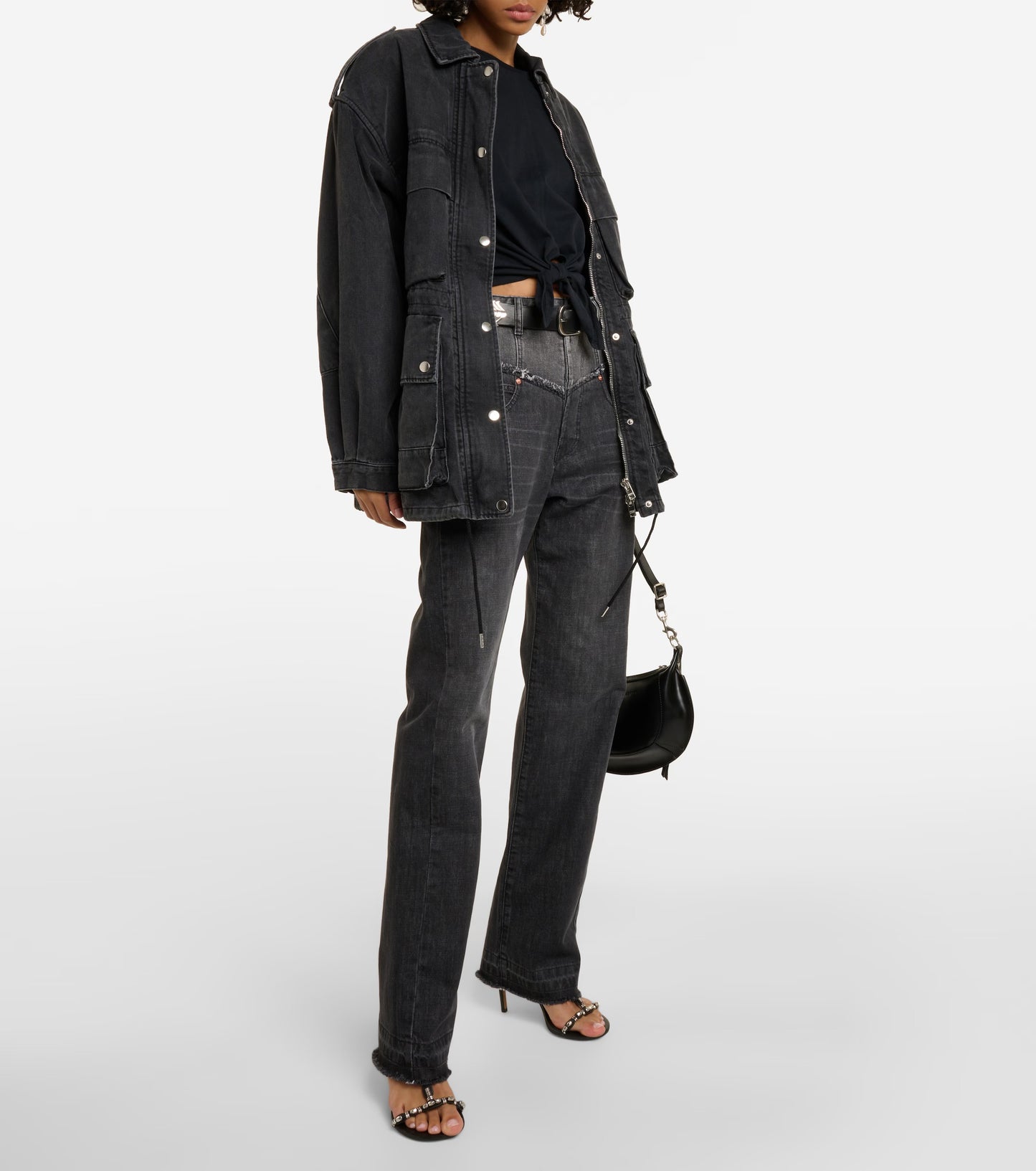 ISABEL MARANT
Zelikia gathered cotton crop top, SMALL