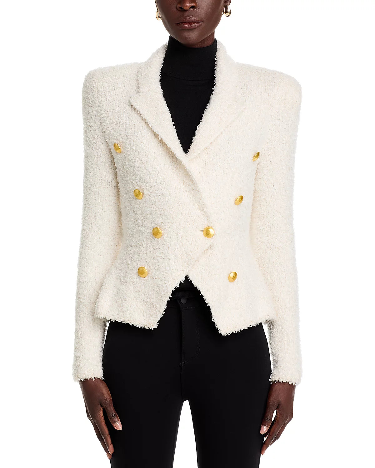 L'AGENCE Bethany Knit Blazer, XSMALL