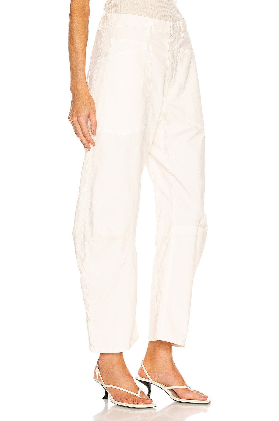 Nili Lotan SHON Pants, Eggshell, Size 0 (fits 26/27)